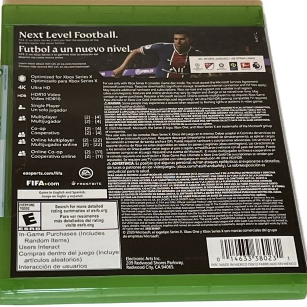 EA‎ SPORTS FIFA 21 NXT LVL Edition Xbox Series X Green Case NTSC-U/C 2020